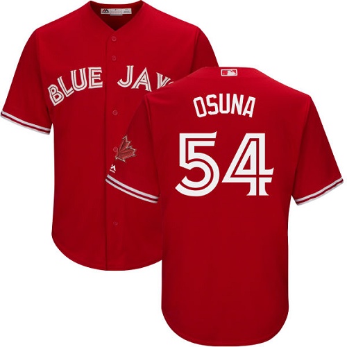 Toronto Blue Jays #54 Roberto Osuna Red Cool Base Canada Day Stitched Youth Jersey Youth