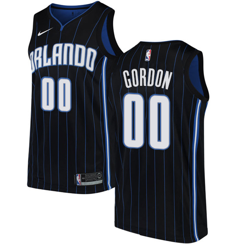 Orlando Magic #00 Aaron Gordon Black Swingman Statement Edition Jersey Mens
