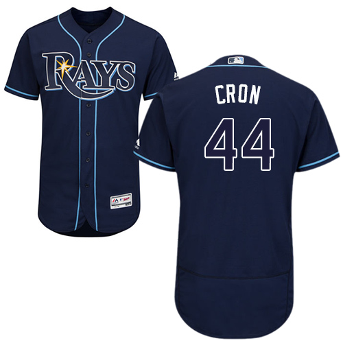 Tampa Bay Rays #44 CJ Cron Dark Blue Flexbase Authentic Collection Stitched Jersey Men's