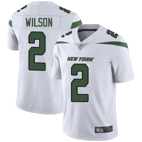 Jets #2 Zach Wilson White Youth Stitched Vapor Untouchable Limited Jersey