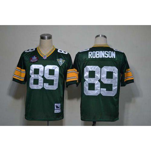 Mitchell And Ness Green Bay Packers #89 Dave Robinson Green Throwback Stitched Jersey Men's