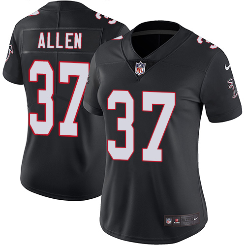 Atlanta Falcons #37 Ricardo Allen Black Alternate Women's Stitched Vapor Untouchable Limited Jersey Womens