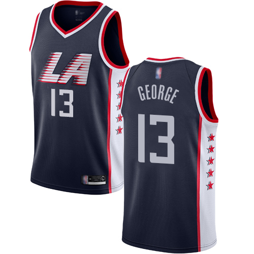 Los Angeles Clippers #13 Paul George Navy Youth Swingman City Edition 2018/19 Jersey Youth