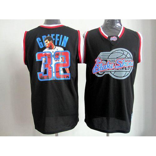 Los Angeles Clippers #32 Blake Griffin Black Notorious Stitched Jersey Mens