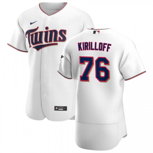 Minnesota Minnesota Twins #76 Alex Kirilloff Men's White Home 2020 Authentic Player Jersey Men's