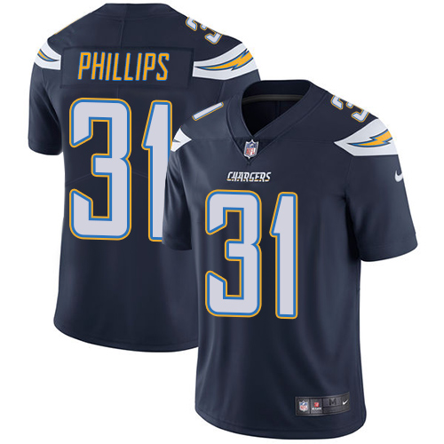 Los Angeles Chargers #31 Adrian Phillips Navy Blue Team Color Men's Stitched Vapor Untouchable Limited Jersey Men's