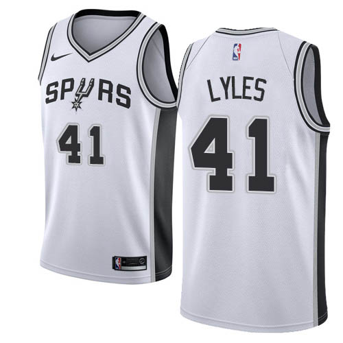 San Antonio Spurs #41 Trey Lyles White Youth Swingman Association Edition Jersey Youth