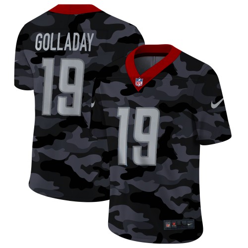 Detroit Detroit Lions #19 Kenny Golladay Men's 2020 Black CAMO Vapor Untouchable Limited Stitched Jersey Men's