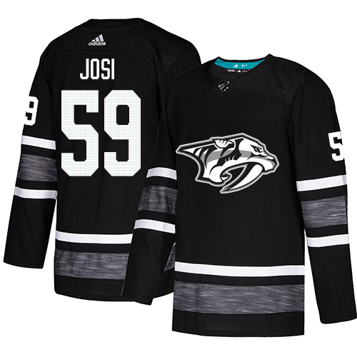 Adidas Nashville Predators #59 Roman Josi Black Authentic 2019 All-Star Stitched Jersey Men's