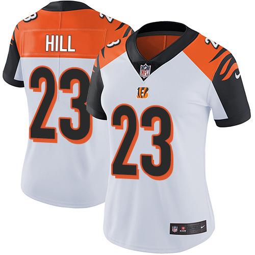 Bengals #23 Daxton Hill White Women's Stitched Vapor Untouchable Limited Jersey