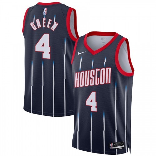 Houston Houston Rockets #4 Jalen Green Unisex Navy 2022-23 Swingman Jersey - City Edition Mens