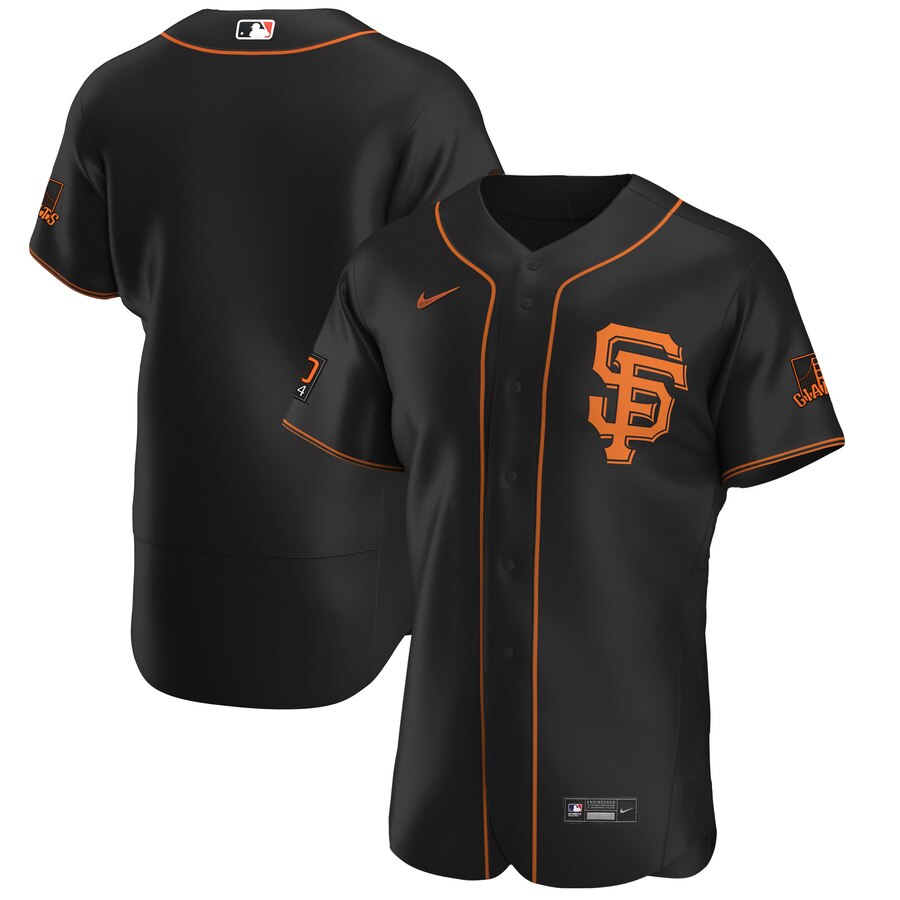 San Francisco Giants Men's Black Alternate 2020 Authentic Team Jersey