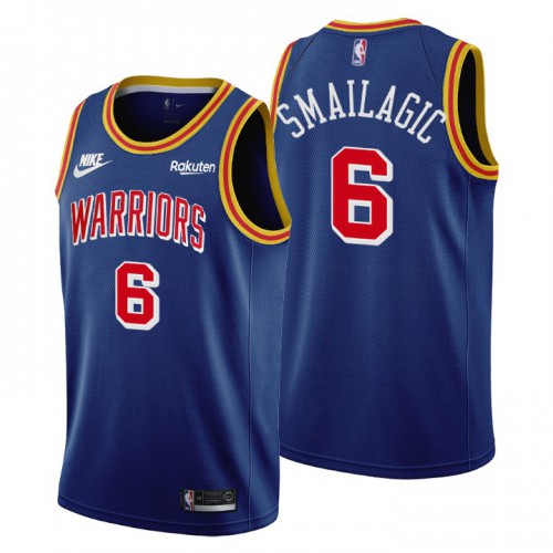 Golden State Golden State Warriors #6 Alen Smailagic Womens Releases Classic Edition 75th Anniversary Jersey Blue Womens