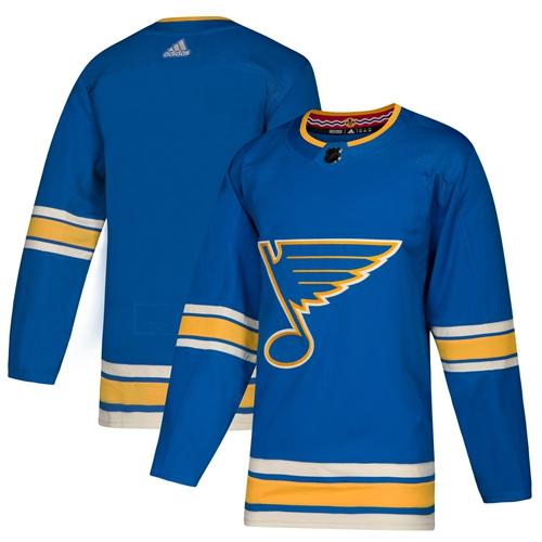 Adidas Blues Blank Blue Alternate Authentic Stitched Jersey