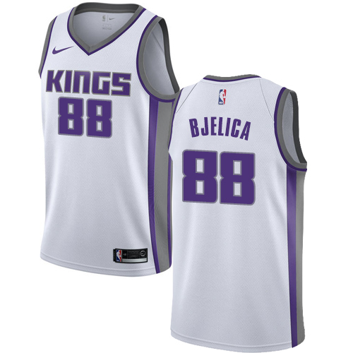 Sacramento Kings #88 Nemanja Bjelica White Swingman Association Edition Jersey Mens