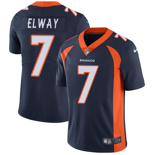 Broncos #7 John Elway Blue Alternate Youth Stitched Vapor Untouchable Limited Jersey