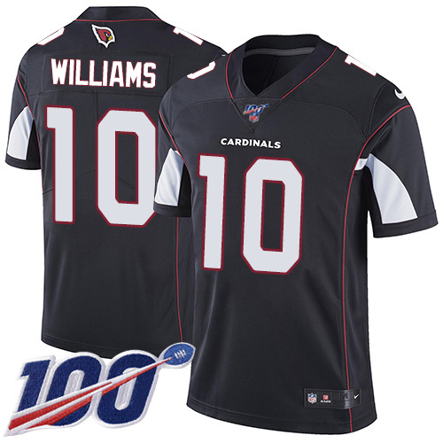 Arizona Cardinals #10 Chad Williams Black Alternate Men's Stitched 100th Season Vapor Limited Jersey Men's
