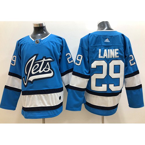 Adidas Winnipeg Jets #29 Patrik Laine Blue Alternate Authentic Stitched Jersey Men's