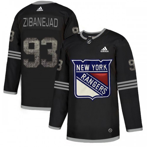 Adidas New York Rangers #93 Mika Zibanejad Black Authentic Classic Stitched Jersey Men's
