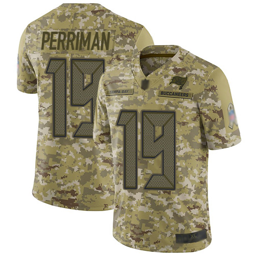 Tampa Bay Buccaneers #19 Breshad Perriman Camo Men's Stitched Limited 2018 Salute To Service Jersey Men's