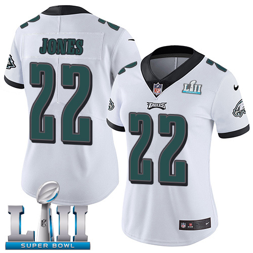 Philadelphia Eagles #22 Sidney Jones White Super Bowl LII Women's Stitched Vapor Untouchable Limited Jersey Womens