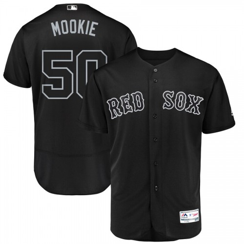 Boston Boston Red Sox #50 Mookie Betts Mookie Majestic 2019 Players' Weekend Flex Base Authentic Player Jersey Black Men's