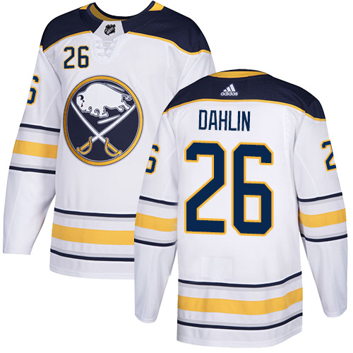 Adidas Buffalo Sabres #26 Rasmus Dahlin White Road Authentic Youth Stitched Jersey Youth