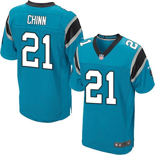 Panthers #21 Jeremy Chinn Blue Alternate Men's Stitched New Elite Jersey