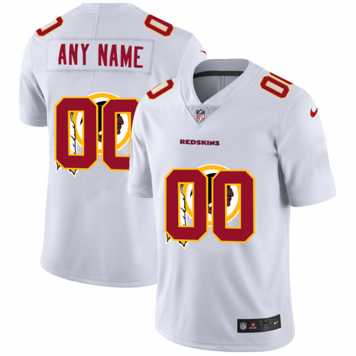 Washington Commanders Custom White Men's Team Logo Dual Overlap Limited Jersey