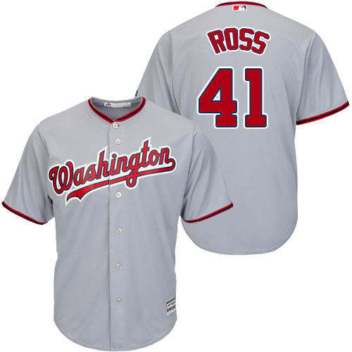 Washington Nationals #41 Joe Ross Grey New Cool Base Stitched Youth Jersey Youth