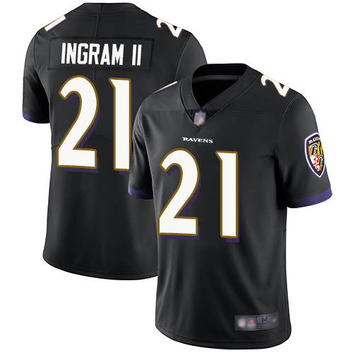 Baltimore Ravens #21 Mark Ingram II Black Alternate Men's Stitched Vapor Untouchable Limited Jersey Men's