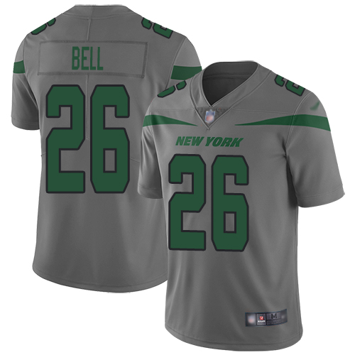 New York Jets #26 Le'Veon Bell Gray Men's Stitched Limited Inverted Legend Jersey Men's
