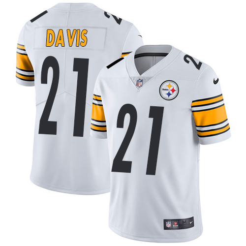 Pittsburgh Steelers #21 Sean Davis White Youth Stitched Vapor Untouchable Limited Jersey Youth