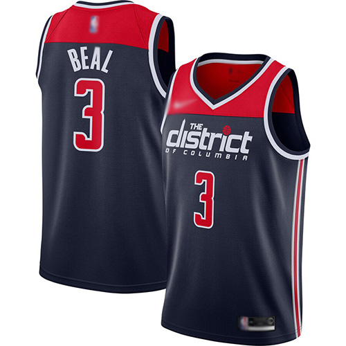 Washington Wizards #3 Bradley Beal Navy Blue Swingman Statement Edition 2019/2020 Jersey Mens