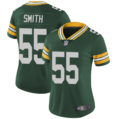 Green Bay Packers #55 Za'Darius Smith Green Team Color Women's Stitched Vapor Untouchable Limited Jersey Womens