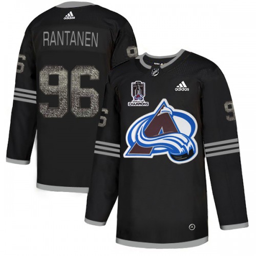 Adidas Colorado Avalanche #96 Mikko Rantanen Black Youth 2022 Stanley Cup Champions Authentic Classic Stitched Jersey Youth