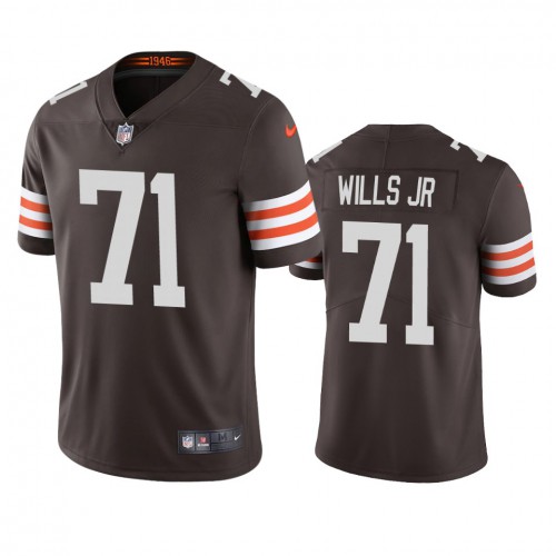 Cleveland Cleveland Browns #71 Jedrick Wills Men's Brown 2020 Draft Vapor Limited Jersey Men's