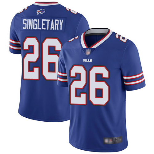 Buffalo Bills #26 Devin Singletary Royal Blue Team Color Men's Stitched Vapor Untouchable Limited Jersey Men's