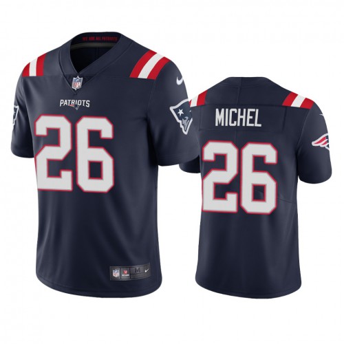 New England New England Patriots #26 Sony Michel Men's Navy 2020 Vapor Limited Jersey Men's
