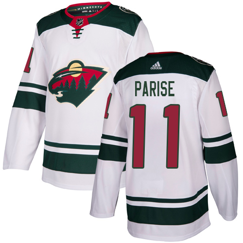 Adidas Minnesota Wild #11 Zach Parise White Road Authentic Stitched Youth Jersey Youth