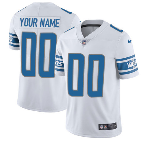 Detroit Lions Customized White Stitched Vapor Untouchable Limited Men's Jersey