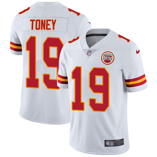 Chiefs #19 Kadarius Toney White Youth Stitched Vapor Untouchable Limited Jersey