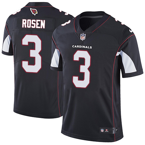 Cardinals #3 Josh Rosen Black Alternate Men's Stitched Vapor Untouchable Limited Jersey