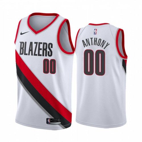 Trail Portland Trail Blazers #00 Carmelo Anthony Mens 2019-20 White Association Edition Swingman Jersey Mens