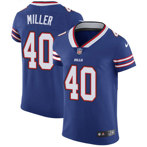 Bills #40 Von Miller Royal Blue Team Color Men's Stitched Vapor Untouchable Elite Jersey