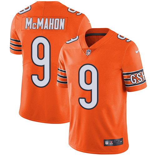 Chicago Bears #9 Jim McMahon Orange Men's Stitched Limited Rush Jersey Men's