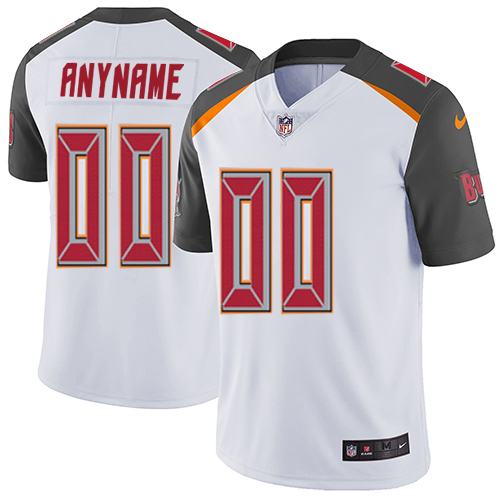 Tampa Bay Buccaneers Customized White Stitched Vapor Untouchable Limited Youth Jersey