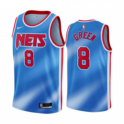 Brooklyn Nets #8 Jeff Green Blue Youth Swingman Classic Edition Jersey Youth
