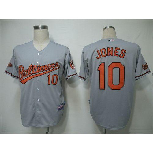 Baltimore Orioles #10 Adam Jones Grey Cool Base Stitched Youth Jersey Youth