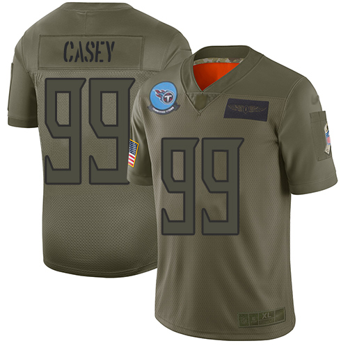 Tennessee Titans #99 Jurrell Casey Camo Men's Stitched Limited 2019 Salute To Service Jersey Men's